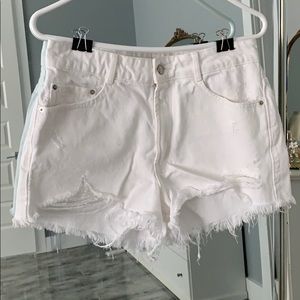 Denim White Shorts from Zara
